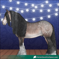 Horse Color:Platinum Bay Tobiano 