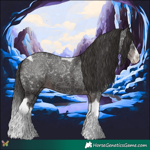 Horse Color:Platinum Liver Chestnut Splash Tobiano