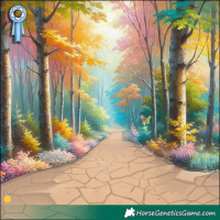 Horse Color:Watercolor Chocolate Palomino Onyx Splash Tobiano and Watercolor Brown Onyx Splash
