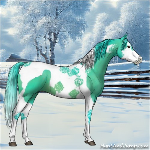 Horse Color:Watercolor Bay Splash Tobiano 