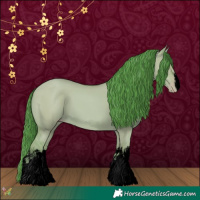 Horse Color:Void Watercolor White Spotted Classic Champagne Dun 