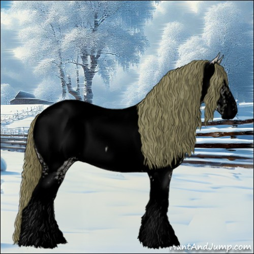 Horse Color:Void Watercolor White Spotted Red Dun Appaloosa 