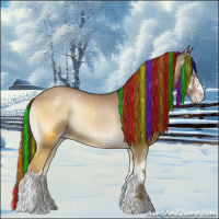 Horse Color:Painted White Spotted Classic Champagne Onyx Sabino 