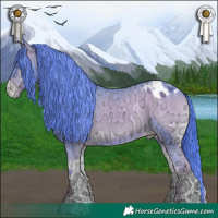 Horse Color:Watercolor Liver Red Onyx Ice Appaloosa