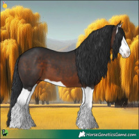 Horse Color:Brown Splash