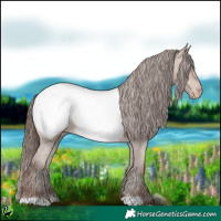Horse Color:Sable Champagne Snowcap 