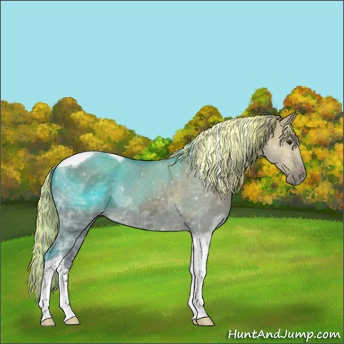 Horse Color:Painted Silver Brown Ice Dun Tobiano 