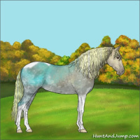Horse Color:Painted Silver Brown Ice Dun Tobiano
