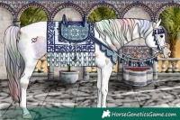 Horse Color:Nacre Brown Ice Onyx Mushroom Splash Tobiano 