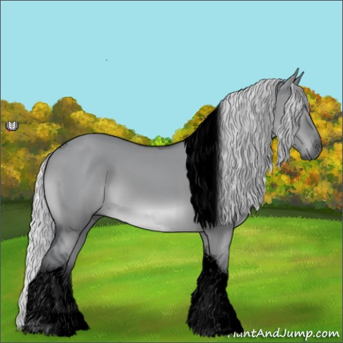 Horse Color:Void Silver Grullo Chinchilla Tobiano 