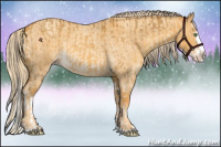 Horse Color:Sable Cream Champagne Splash and Gold Cream Champagne Roan Dun Splash