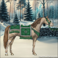 Horse Color:White Spotted Smoky Black Pearl 