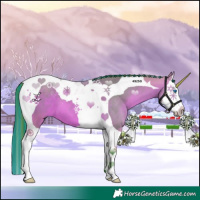 Horse Color:Painted Watercolor Bay Splash Tobiano 