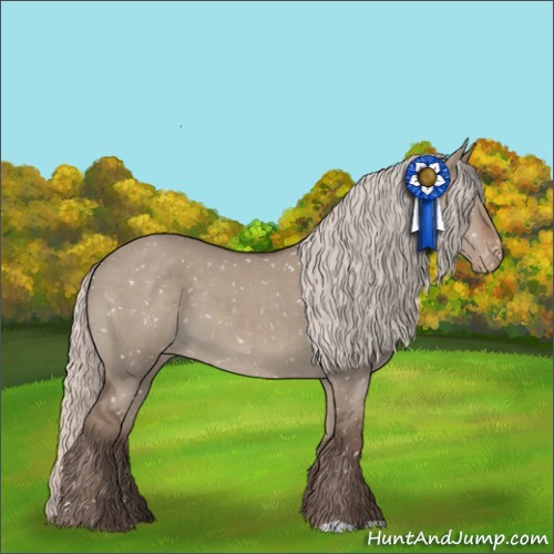 Horse Color:Silver Grullo Snowflake Varnish