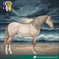Horse Color:Liver Red Dun Roan Pearl 
