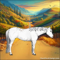 Horse Color:White Spotted Brown 