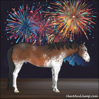 Horse Color:White Spotted Brown 