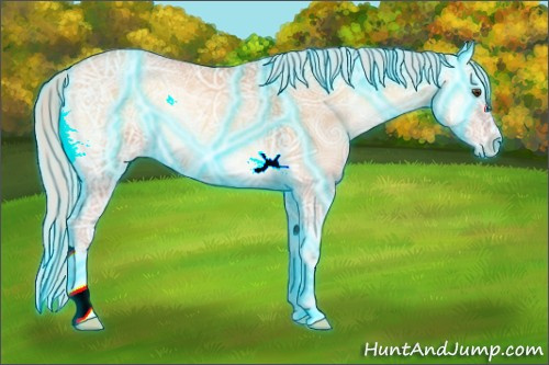 Horse Color:Thunderstruck Silver Amber Champagne Ice Onyx 