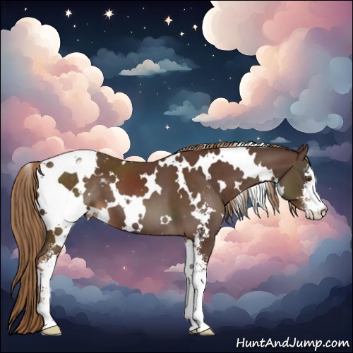 Horse Color:White Spotted Liver Chestnut Sabino Appaloosa 