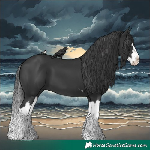 Horse Color:Black Splash 