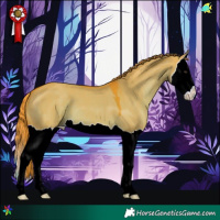 Horse Color:Watercolor Liver Red Dun Splash