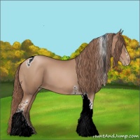 Horse Color:Chocolate Black Pearl Sabino Tobiano 