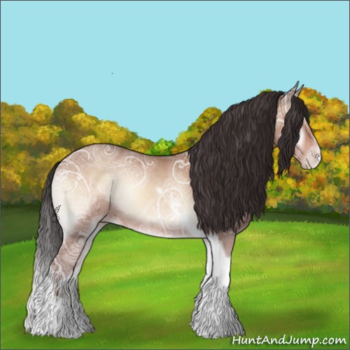 Horse Color:Sable Champagne Ice Onyx Tobiano 