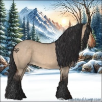 Horse Color:Brown Roan Dun 