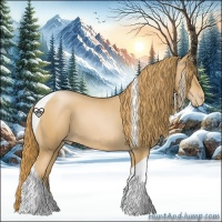 Horse Color:Chestnut Pearl Tobiano 