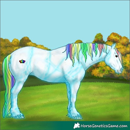 Horse Color:Painted Thunderstruck Buckskin Onyx Sabino 