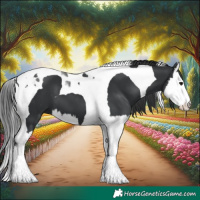 Horse Color:Black Splash Tobiano