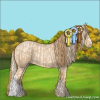 Horse Color:Palomino Roan Pearl  and Red Roan 