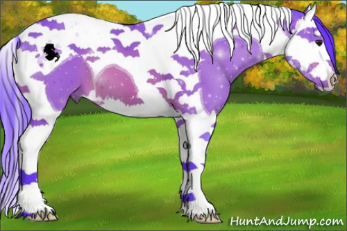 Horse Color:Watercolor Brown Splash Tobiano