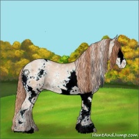 Horse Color:White Spotted Classic Champagne Ice Pearl 