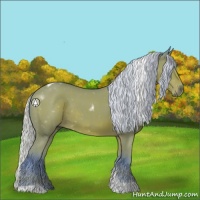 Horse Color:Watercolor Silver Brown Tobiano Rabicano 