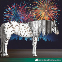 Horse Color:White Spotted Liver Red Onyx Ice Appaloosa