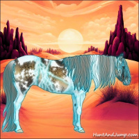 Horse Color:Thunderstruck White Spotted Chocolate Palomino Ice Onyx Tobiano Rabicano 