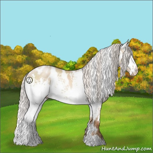 Horse Color:White Spotted Silver Smoky Grullo Pearl Leopard