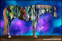 Horse Color:White Spotted Liver Red Dun Ice Rabicano