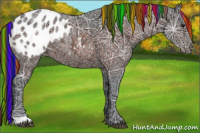 Horse Color:Painted Brown Ice Appaloosa 
