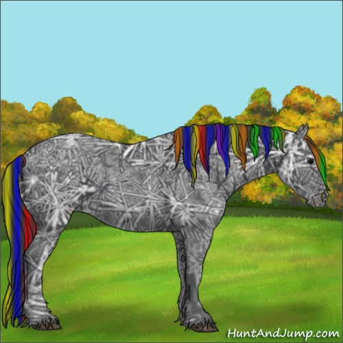 Horse Color:Painted Black Ice 