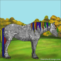 Horse Color:Painted Black Ice 