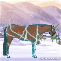 Horse Color:Thunderstruck Bay Tobiano 