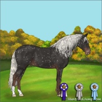 Horse Color:Liver Chestnut Mushroom Snowflake Varnish 