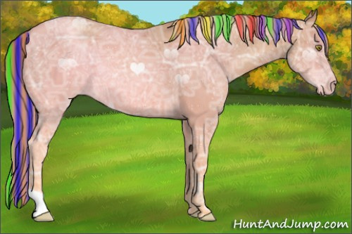Horse Color:Painted Gold Champagne Ice 