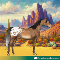 Horse Color:Gray Amber Champagne Appaloosa Rabicano 
