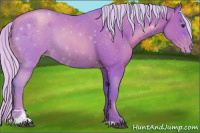 Horse Color:Watercolor Silver Black Pearl Sabino 