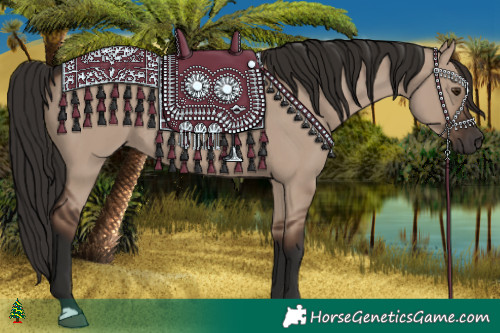 Horse Color:Liver Red Dun Rabicano