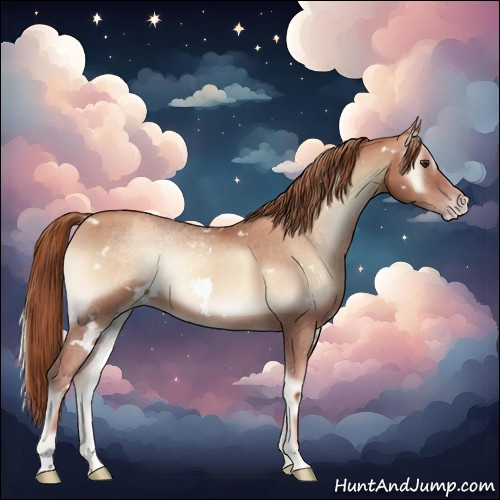 Horse Color:White Spotted Gold Champagne Onyx
