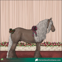 Horse Color:Silver Black 